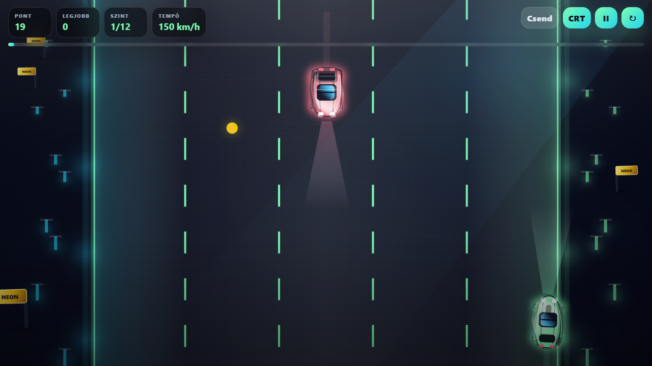Neon Drift Futam kiemelt autós játék