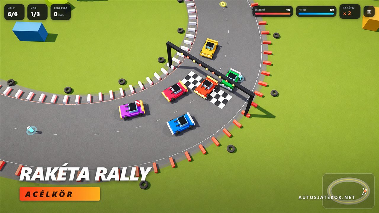 Rakéta Rally: Acélkör online autós játék borító